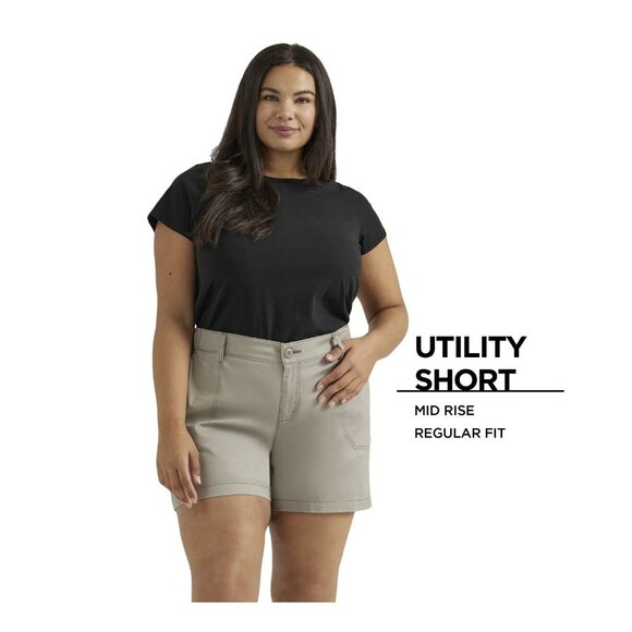 COPY - COPY - Lee Women’s Plus Utility Shorts 18W (1X) Mid Rise Stretch Pockets… - Picture 8 of 8